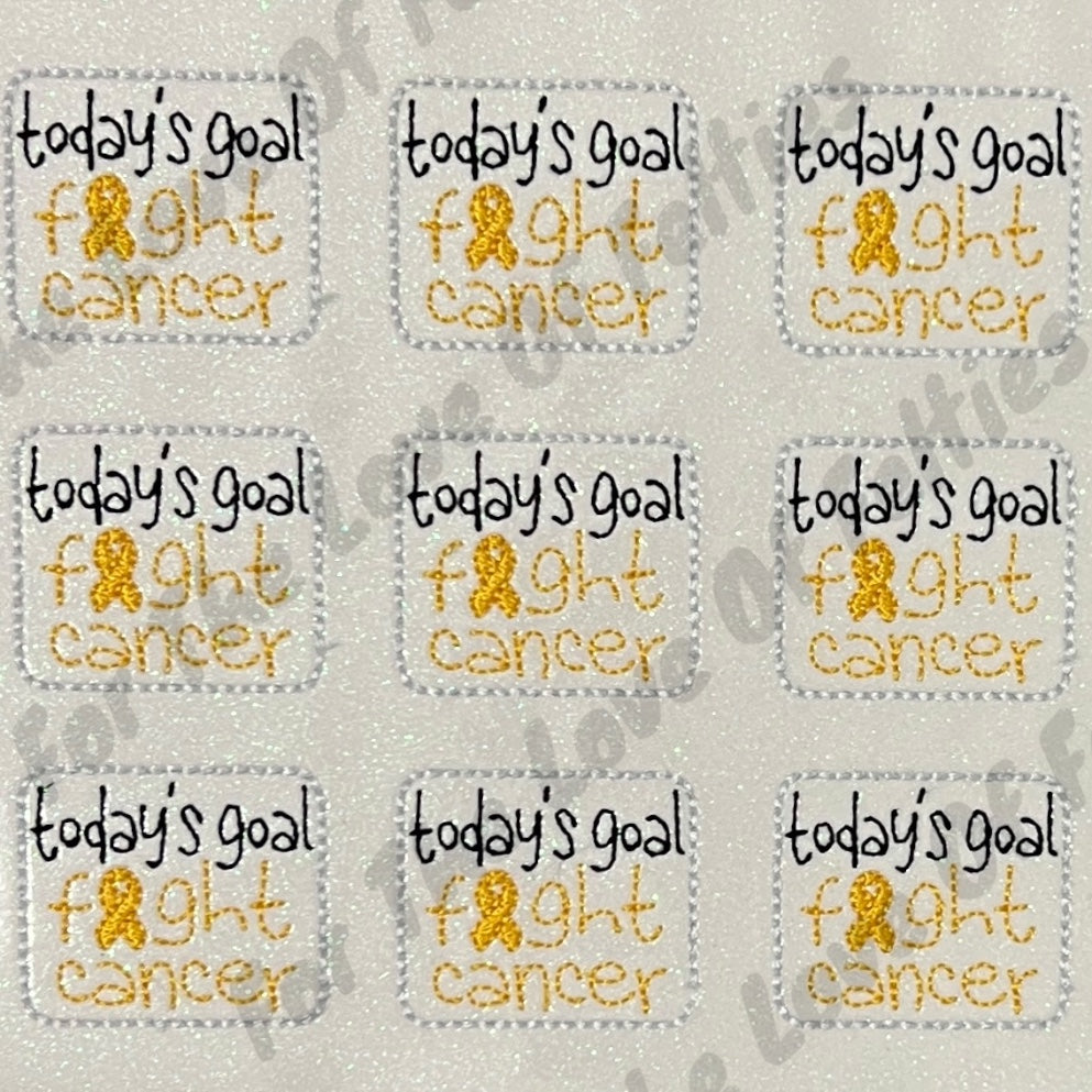 Today's Goal, Fight Cancer Yellow Feltie