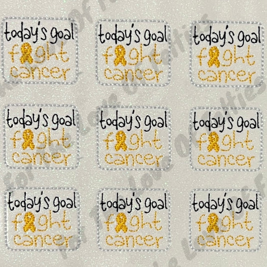 Today's Goal, Fight Cancer Yellow Feltie