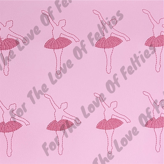 Ballerina Silhouette Feltie