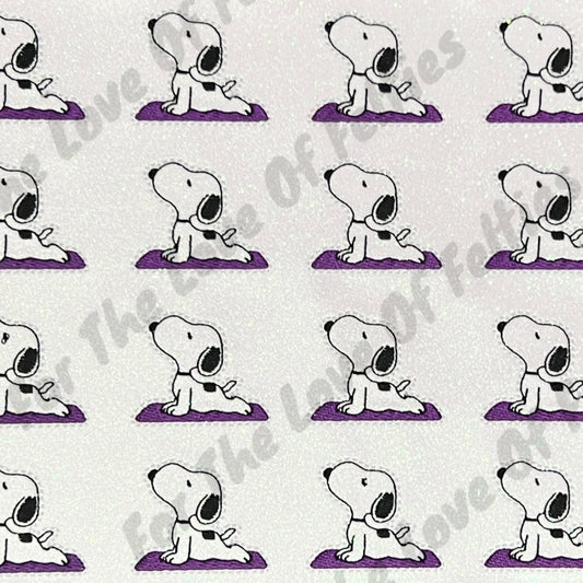 Yoga Beagle Feltie