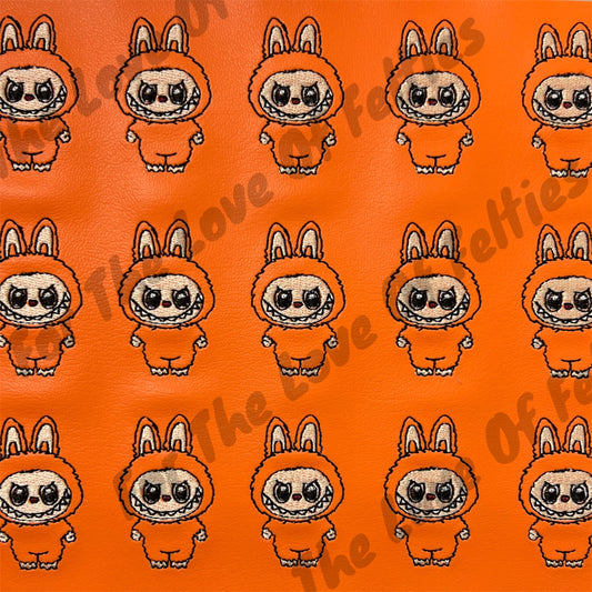 Orange Labubu Feltie