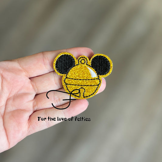 Boy Mouse Bell Feltie