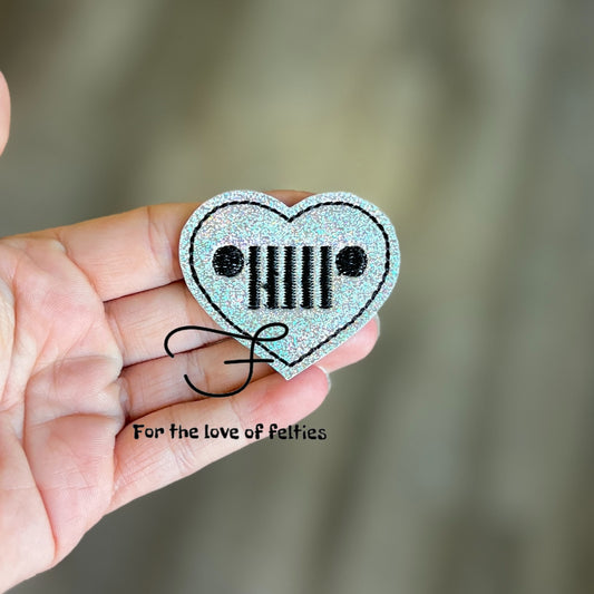 Jeep Heart Feltie