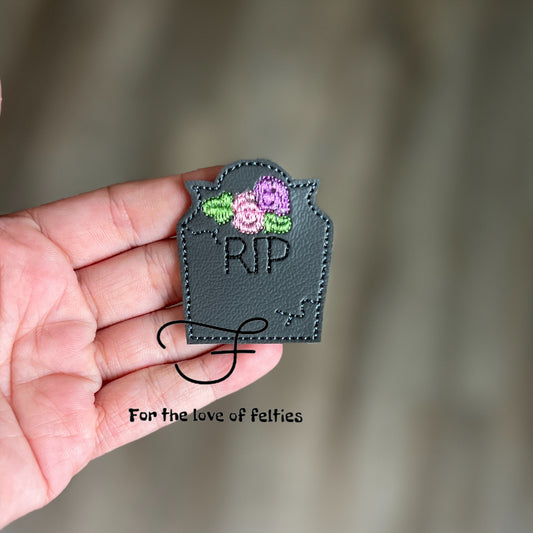 Floral Tombstone Feltie