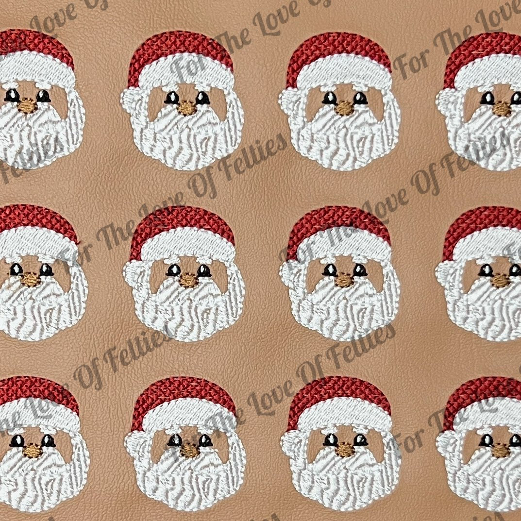Dark Skinned Santa Claus Feltie