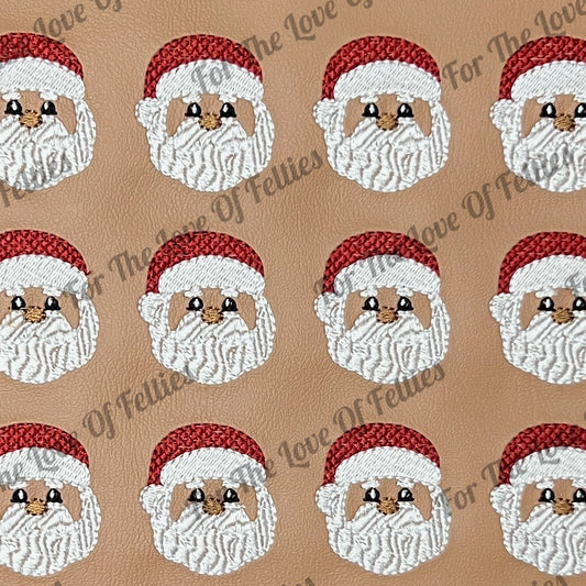 Dark Skinned Santa Claus Feltie