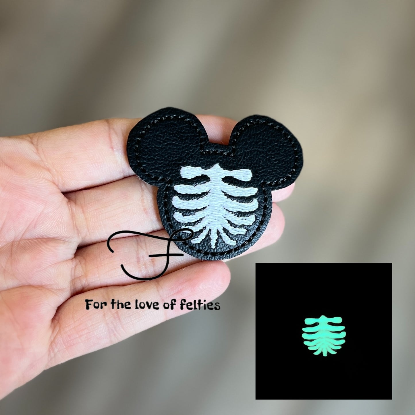 Mouse Skeleton Feltie