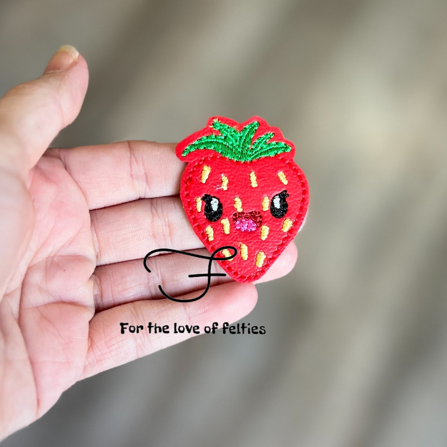 Cutie Fruity Strawberry Feltie