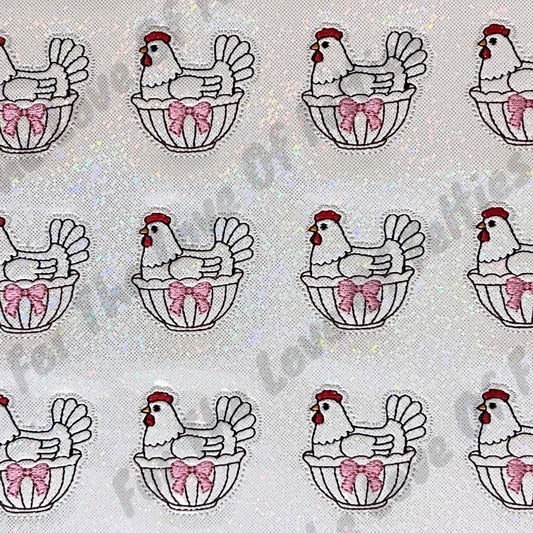 Vintage Nesting Hen Feltie