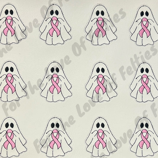 Pink Ribbon Ghost Feltie