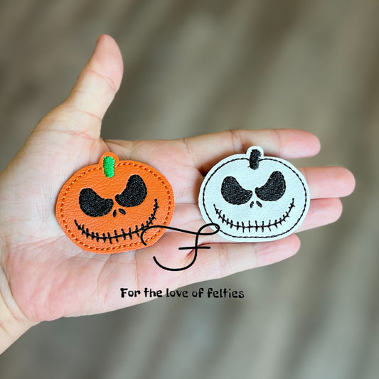 Jack Skellington Pumpkin Feltie