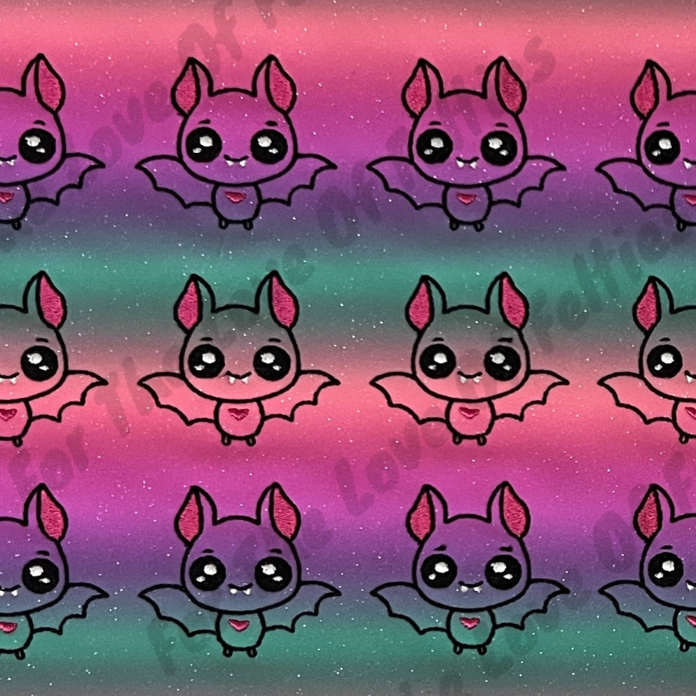 Limited Multi Colored Glitter Bat Feltie