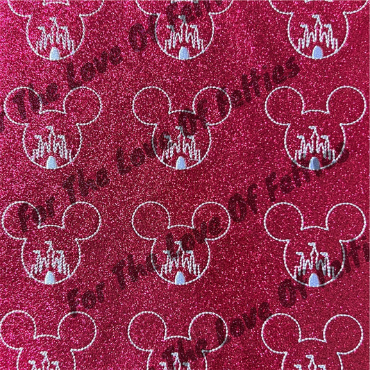 Magenta Castle Mouse Head Feltie