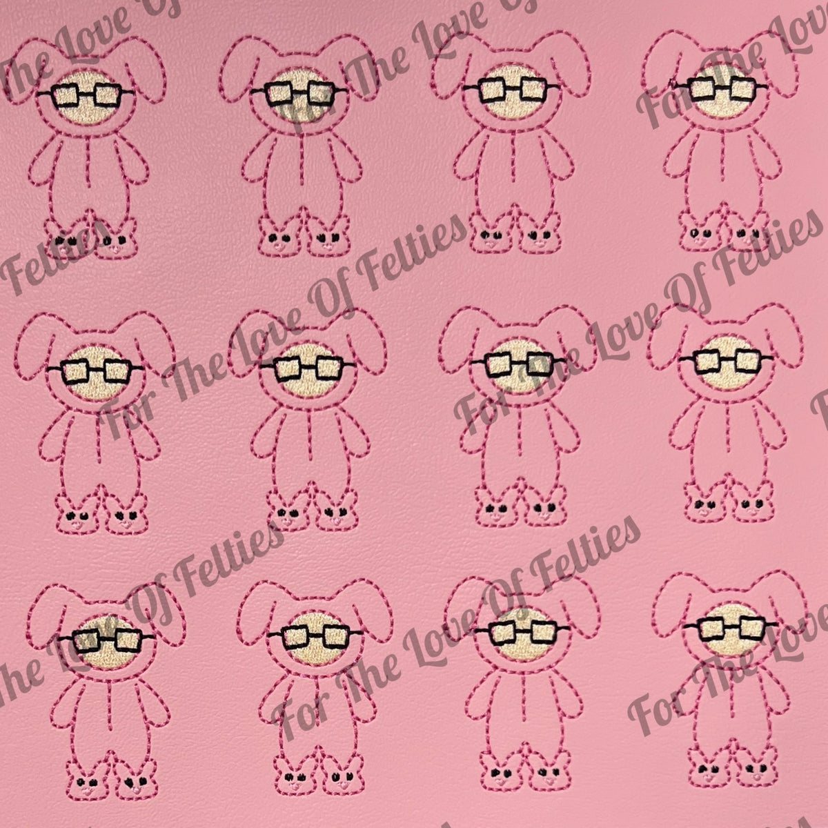 Ralphie Bunny Suit Feltie