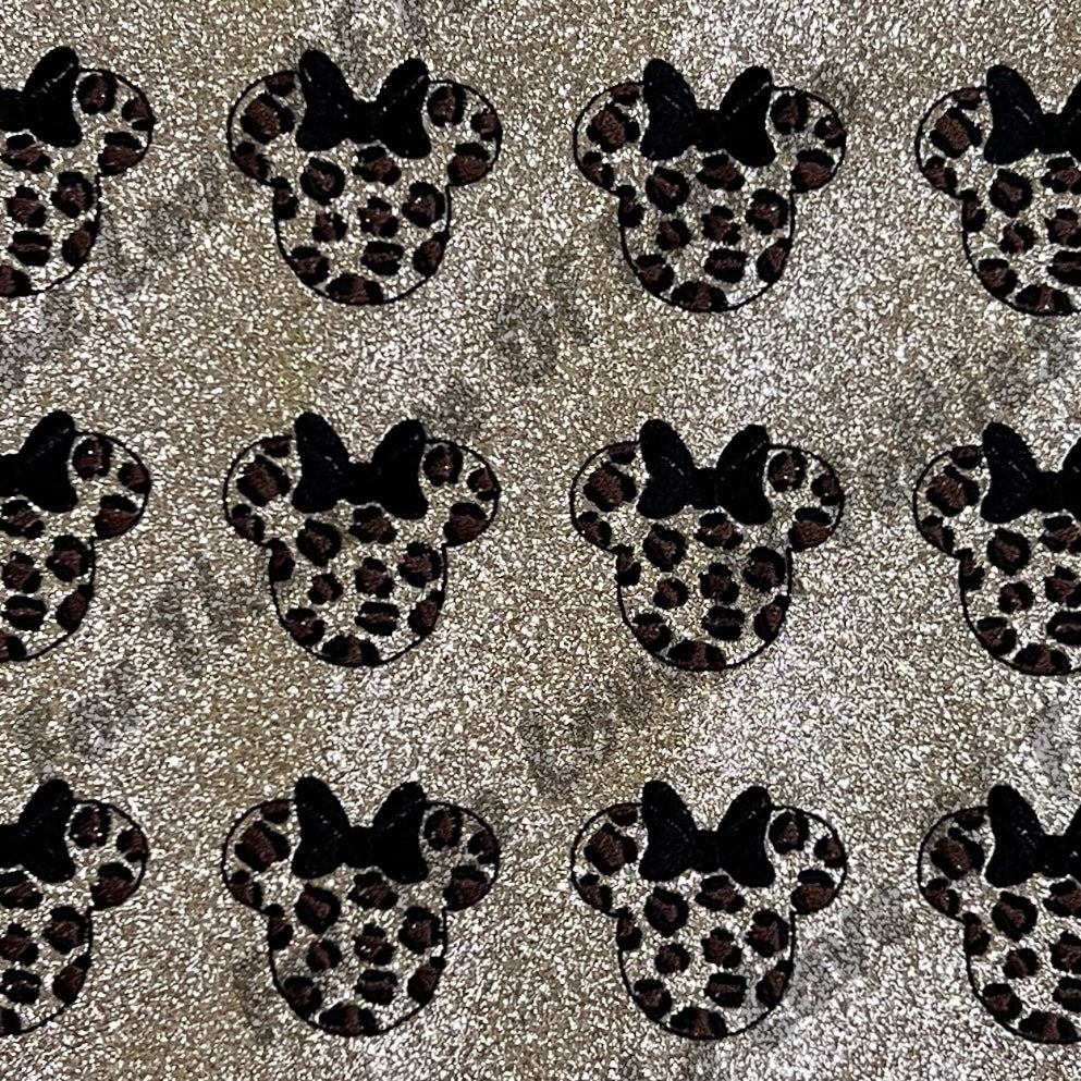Leopard Mouse Head Feltie