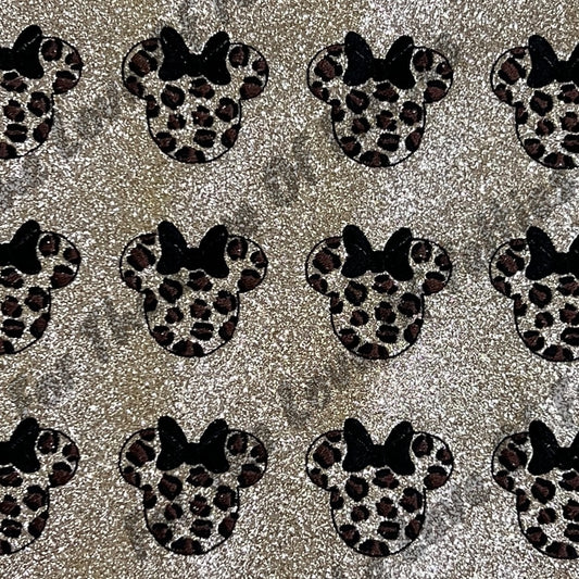 Leopard Mouse Head Feltie