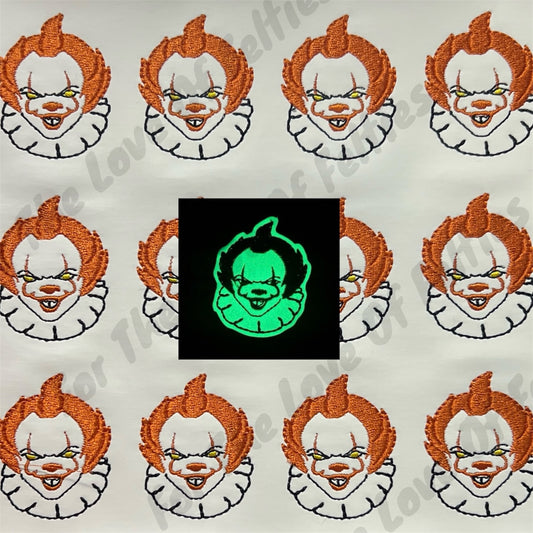 Scary Balloon Clown, Glow In The Dark Feltie