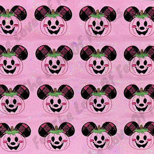 Pink Boy Mouse Pumpkin Feltie