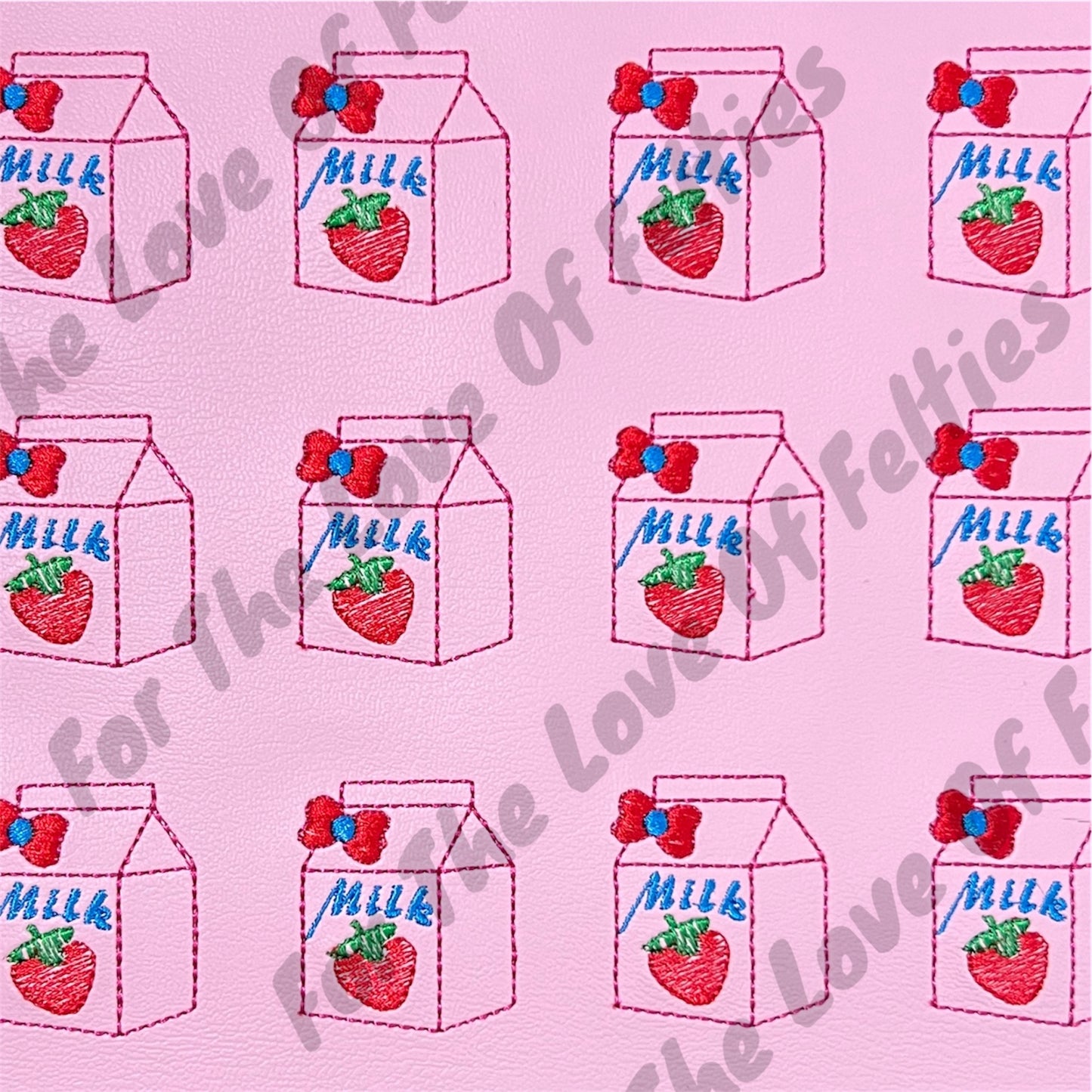 Strawberry Milk Feltie
