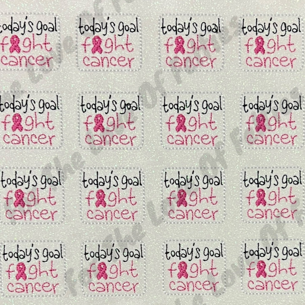 Today's Goal, Fight Cancer Pink Feltie