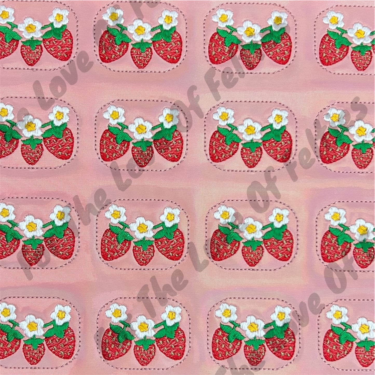 Strawberry Trio Feltie