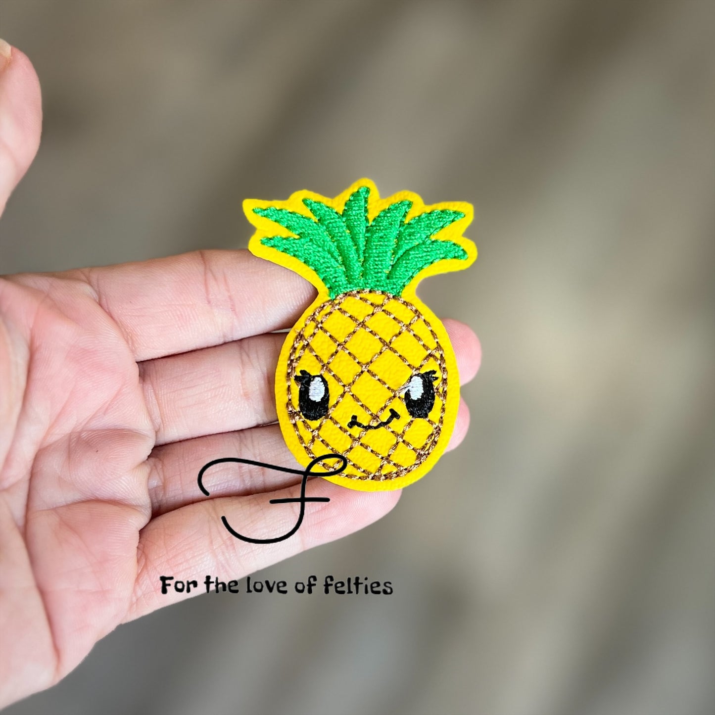 Cutie Fruity Pineapple Feltie