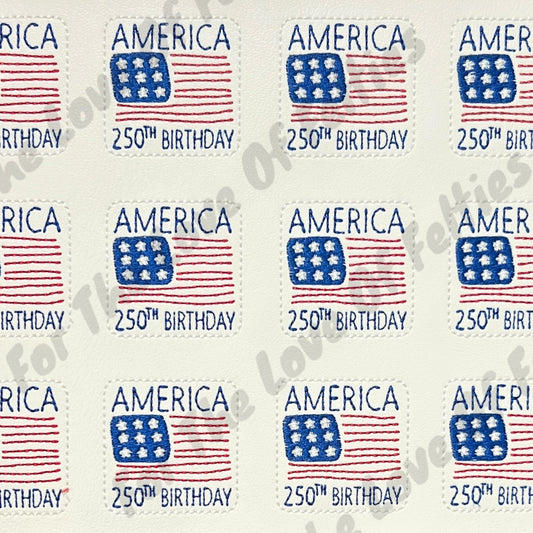 America 250th Birthday Feltie