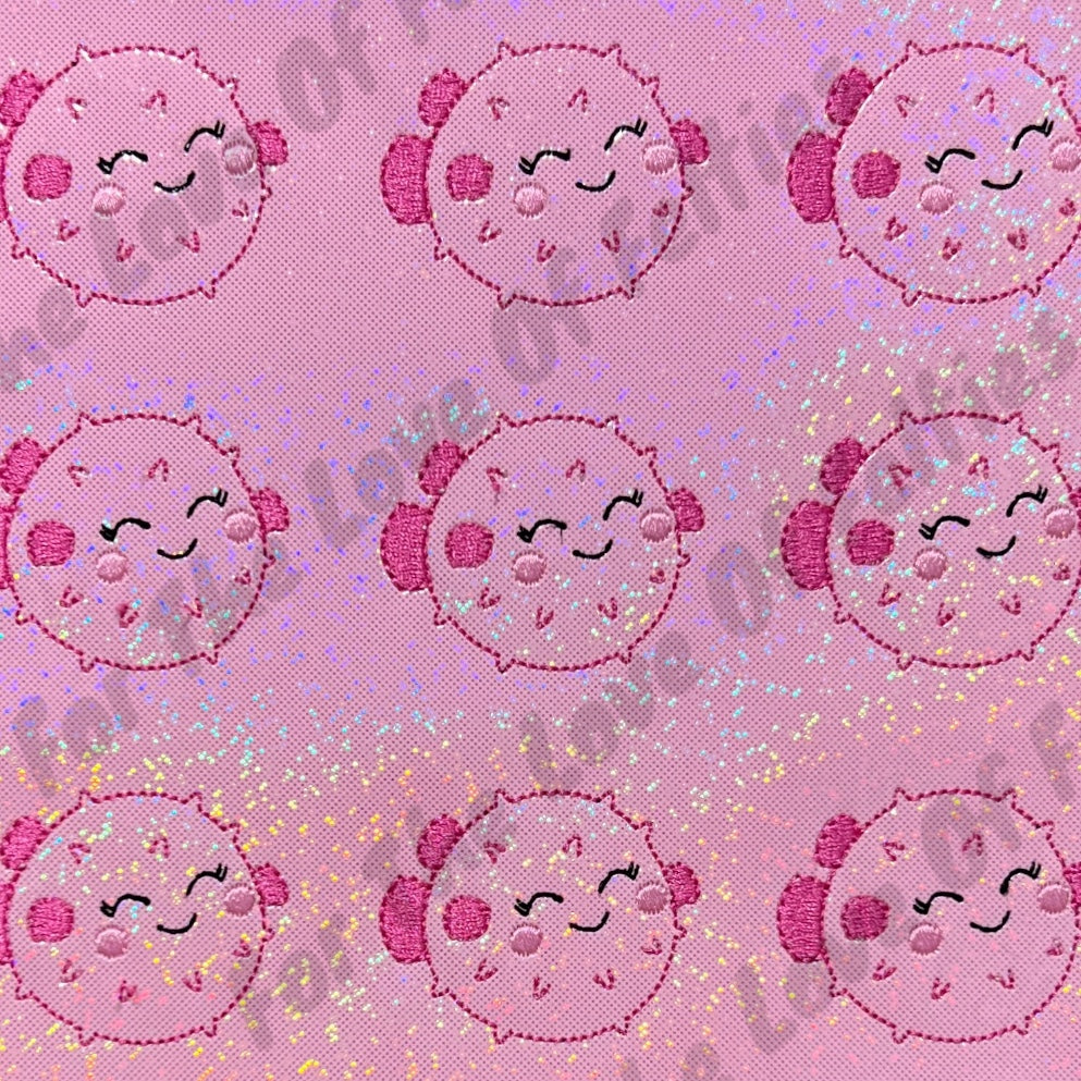 Pink Puffer Fish Feltie