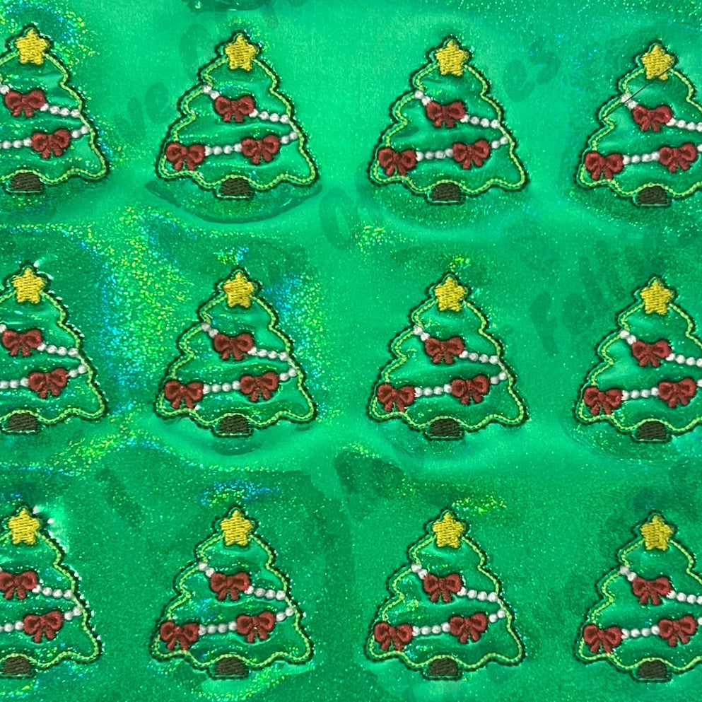 Christmas Tree With Red Bow Feltie