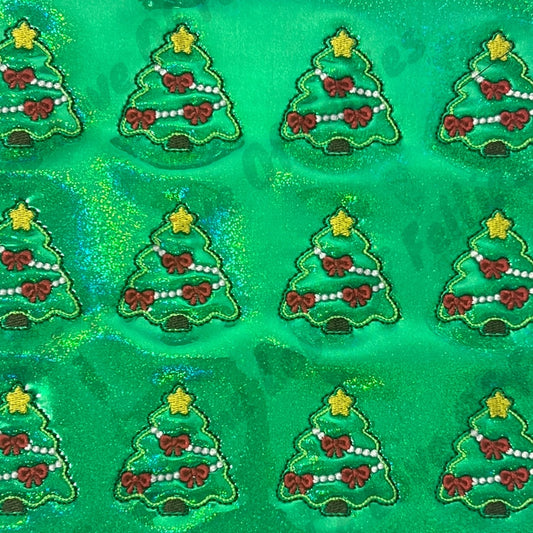 Christmas Tree With Red Bow Feltie