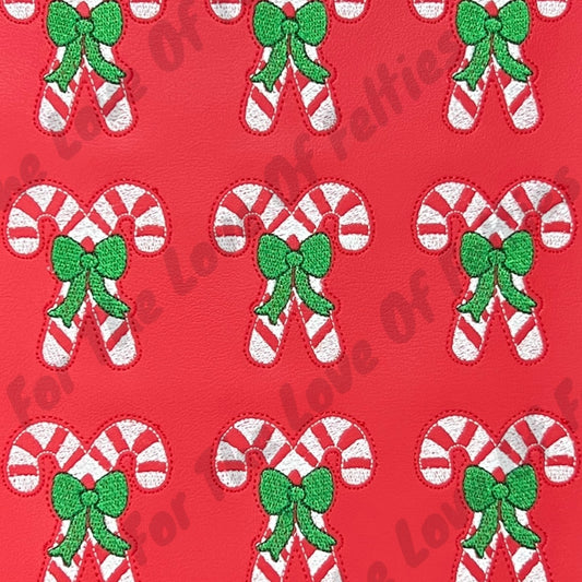 Red Candy Cane Feltie