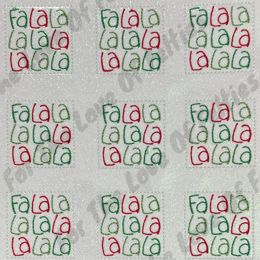 White Fa La La Feltie