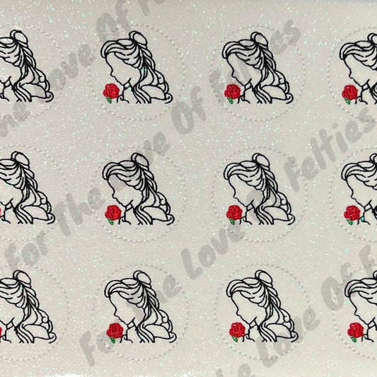 Rose Princess Sketch Feltie