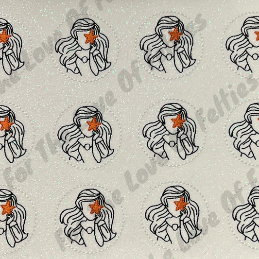 Mermaid Princess Sketch Feltie