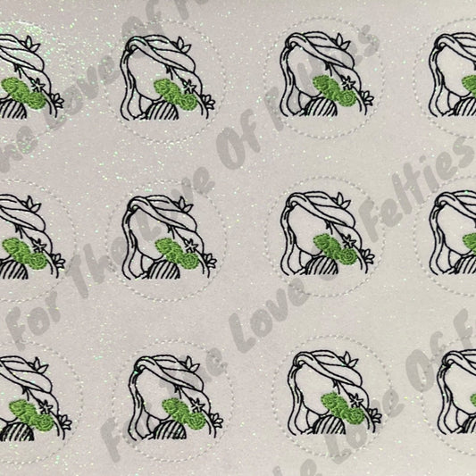 Long Hair Princess Sketch Feltie