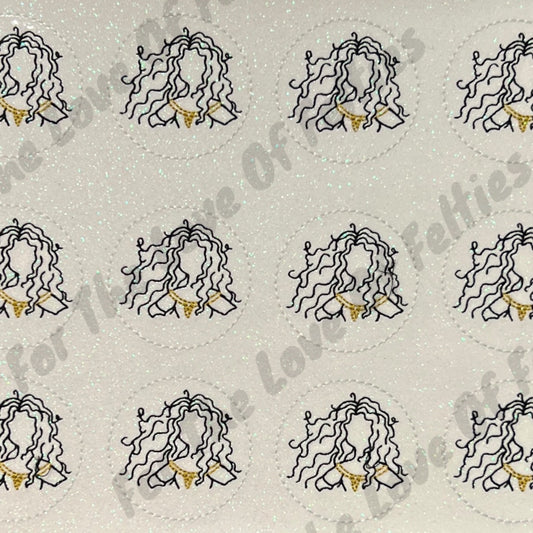 Irish Princess Sketch Feltie