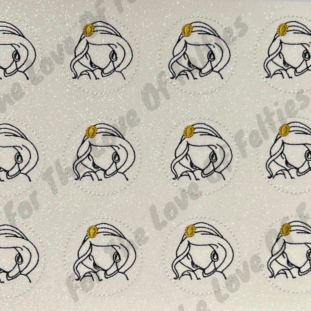 Jasmine Sketch Feltie