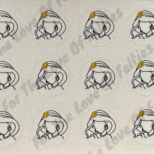 Jasmine Sketch Feltie