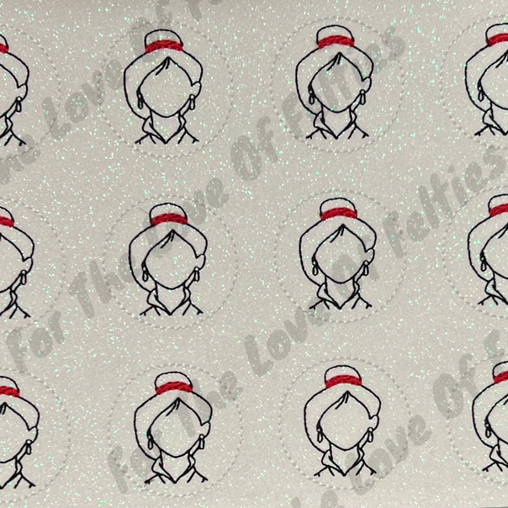 Warrior Princess Sketch Feltie