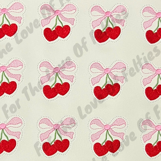 Heart Cherry Feltie