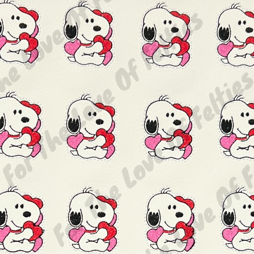 Valentine Beagle Feltie