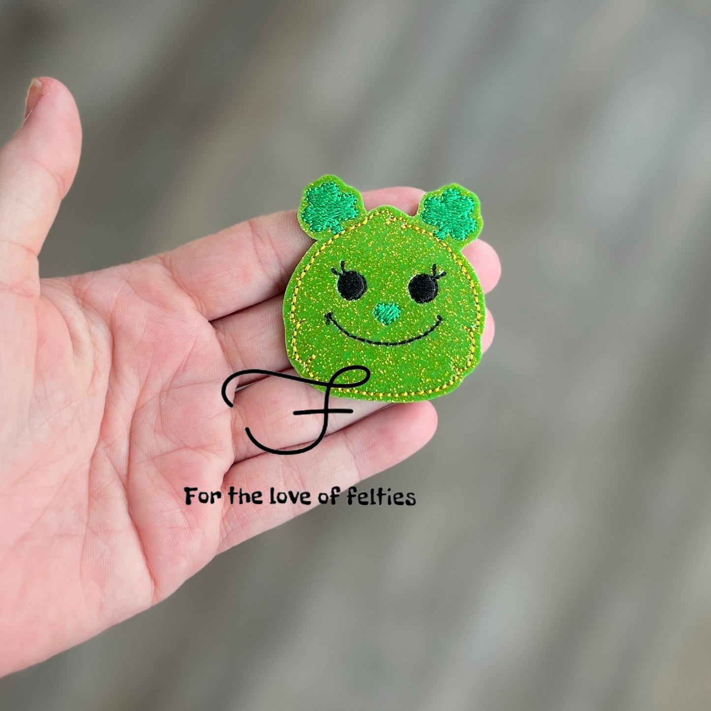 Shamrock Monster Feltie