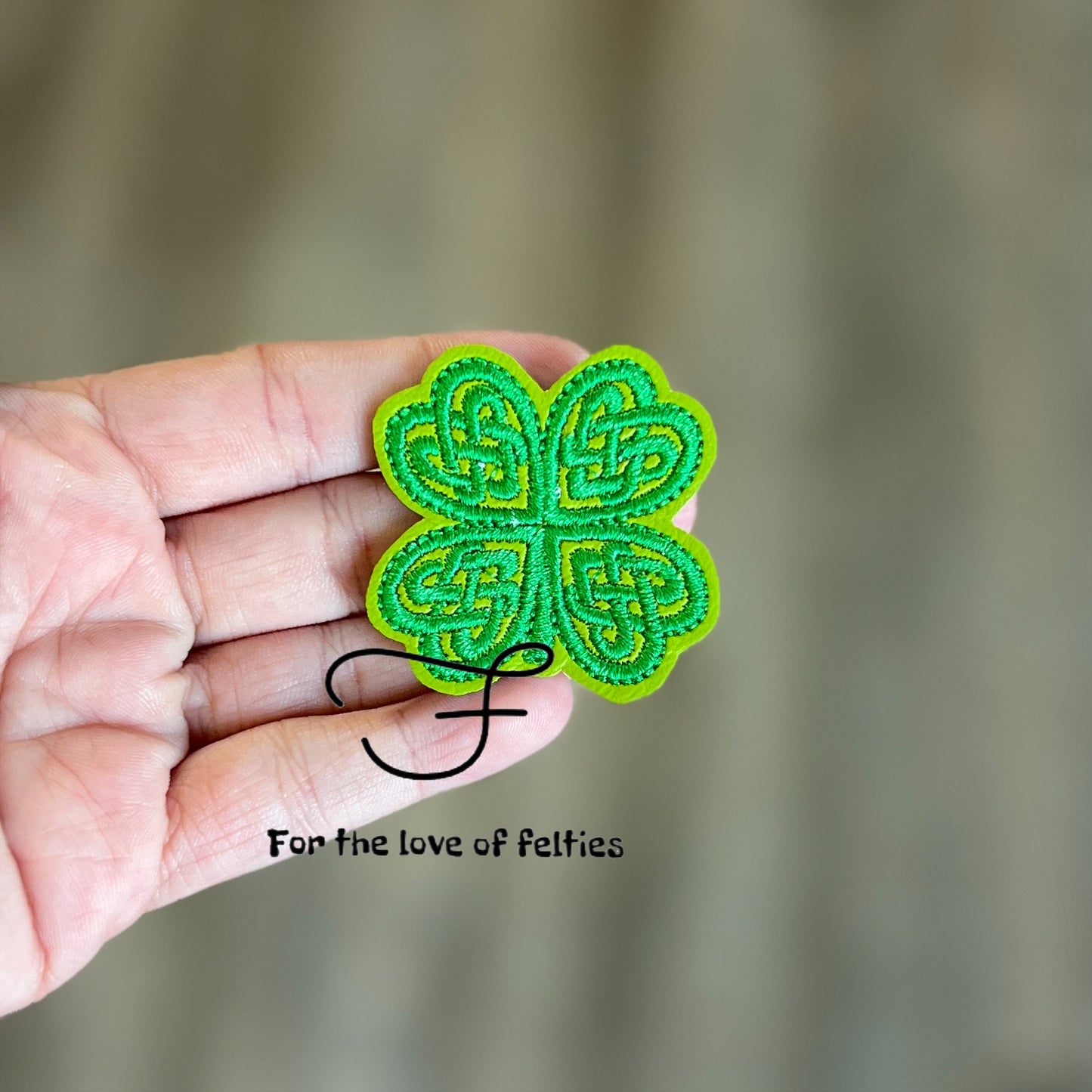 Celtic Clover Feltie