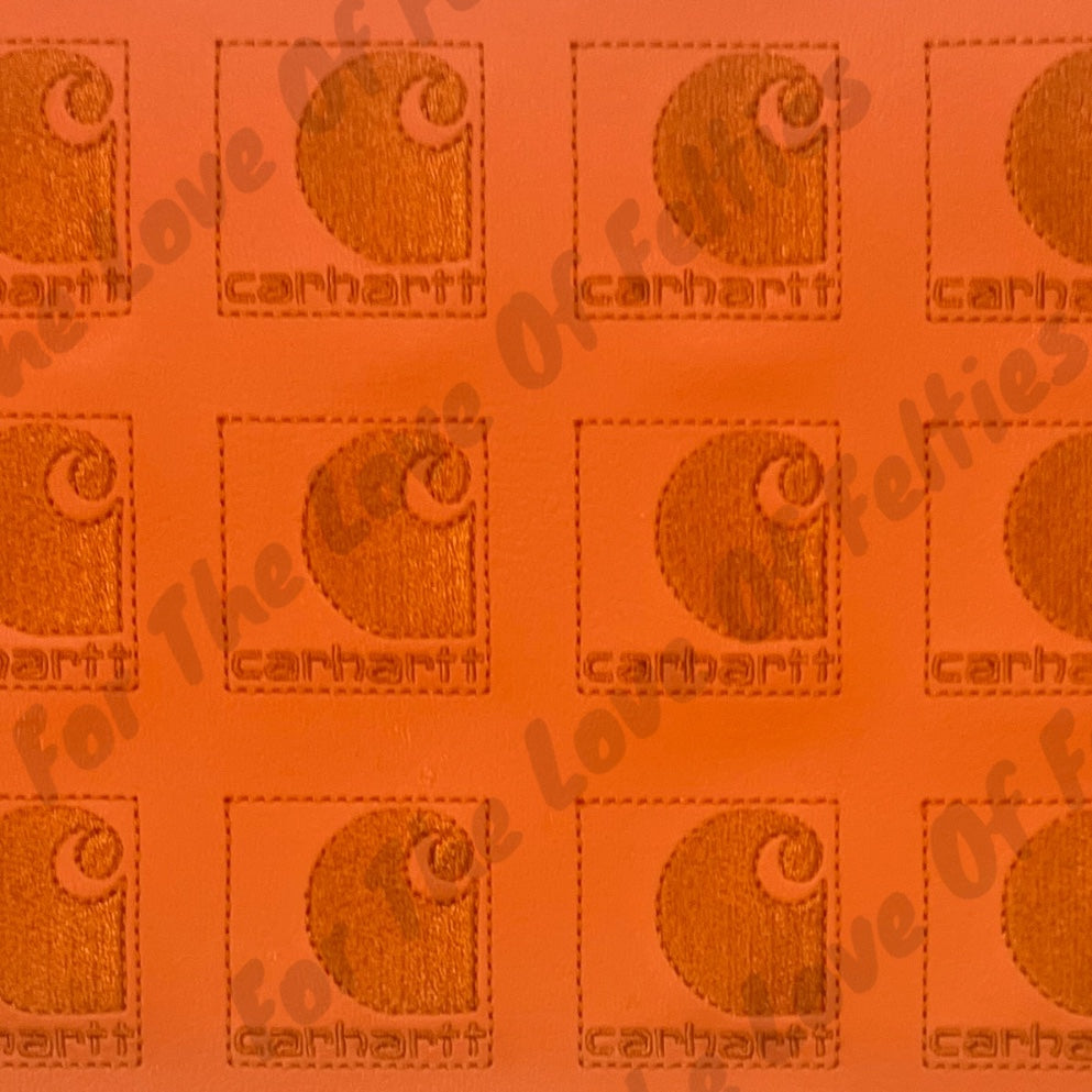 Orange Workwear Logo Feltie