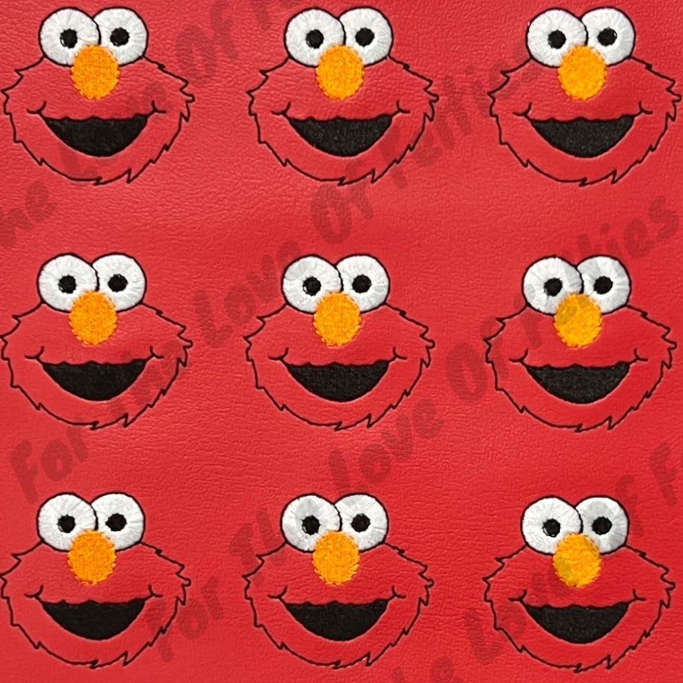 Red Matte Furry Monster Feltie