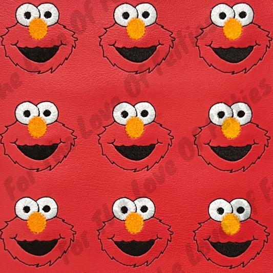 Red Matte Furry Monster Feltie