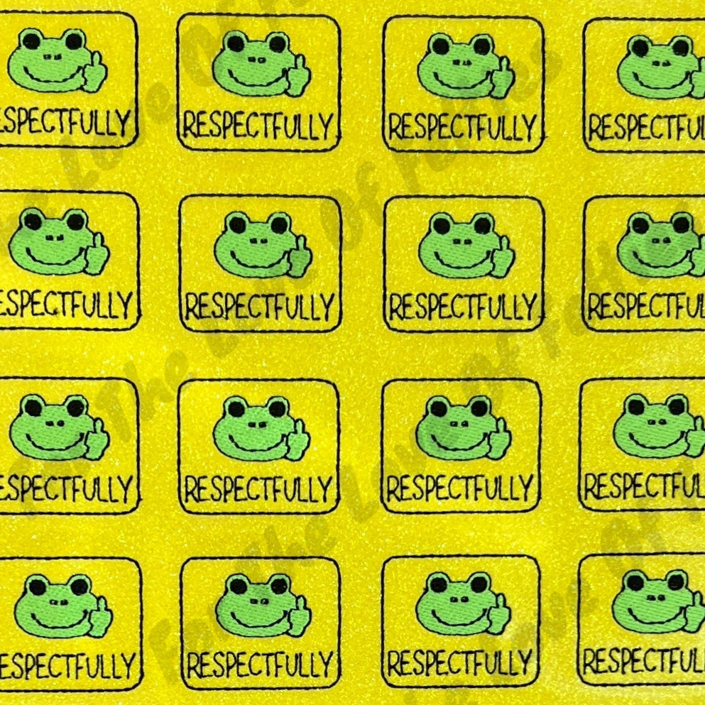 Yellow Respectfully Feltie