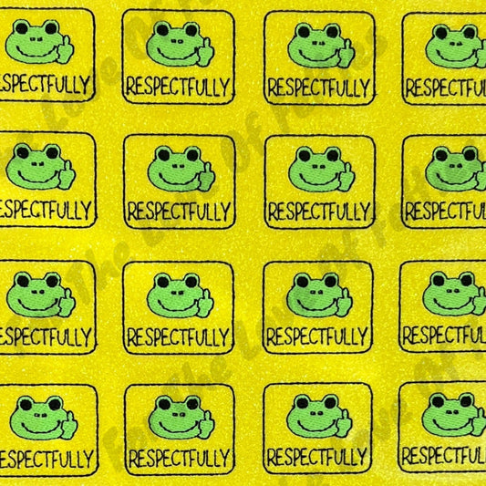 Yellow Respectfully Feltie