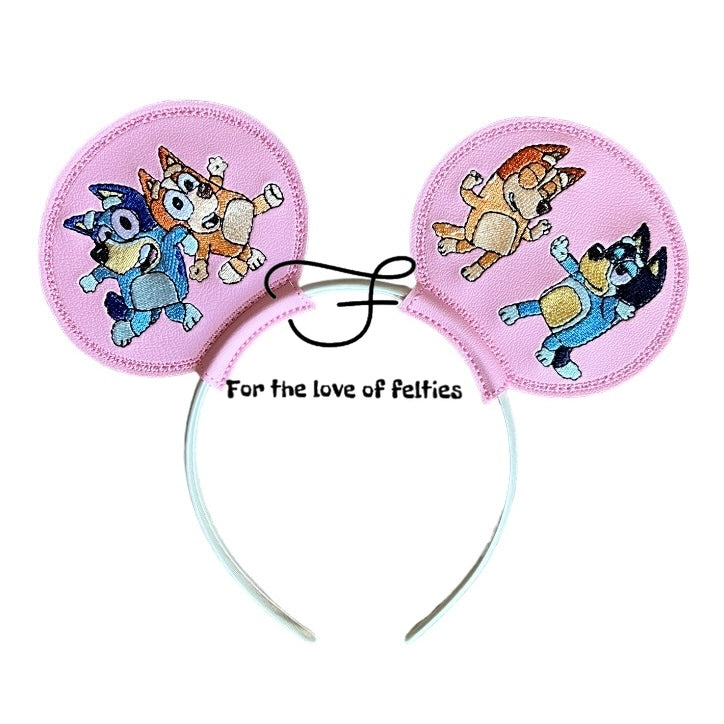 Blue Dog Mouse Ear Set