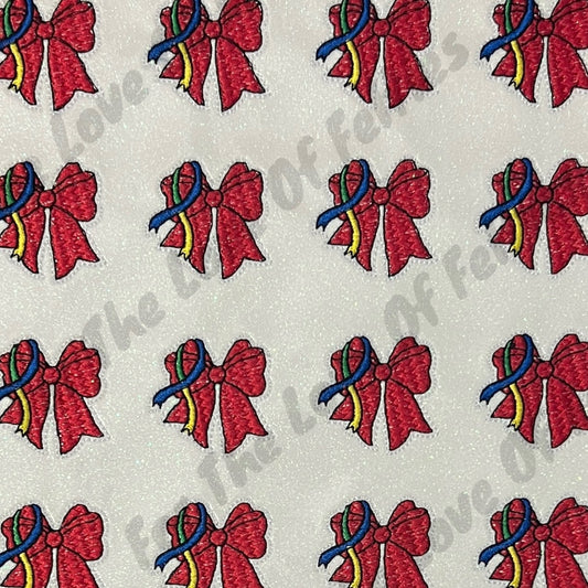 Autism Awareness Bow Feltie